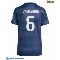 Fotballdrakt Dame Real Madrid Eduardo Camavinga #6 Bortedrakt 2025-26 Kortermet